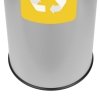 Kosz do segregacji odpadów EKO 45L plastik i metal ( Stal malowana ) 651A